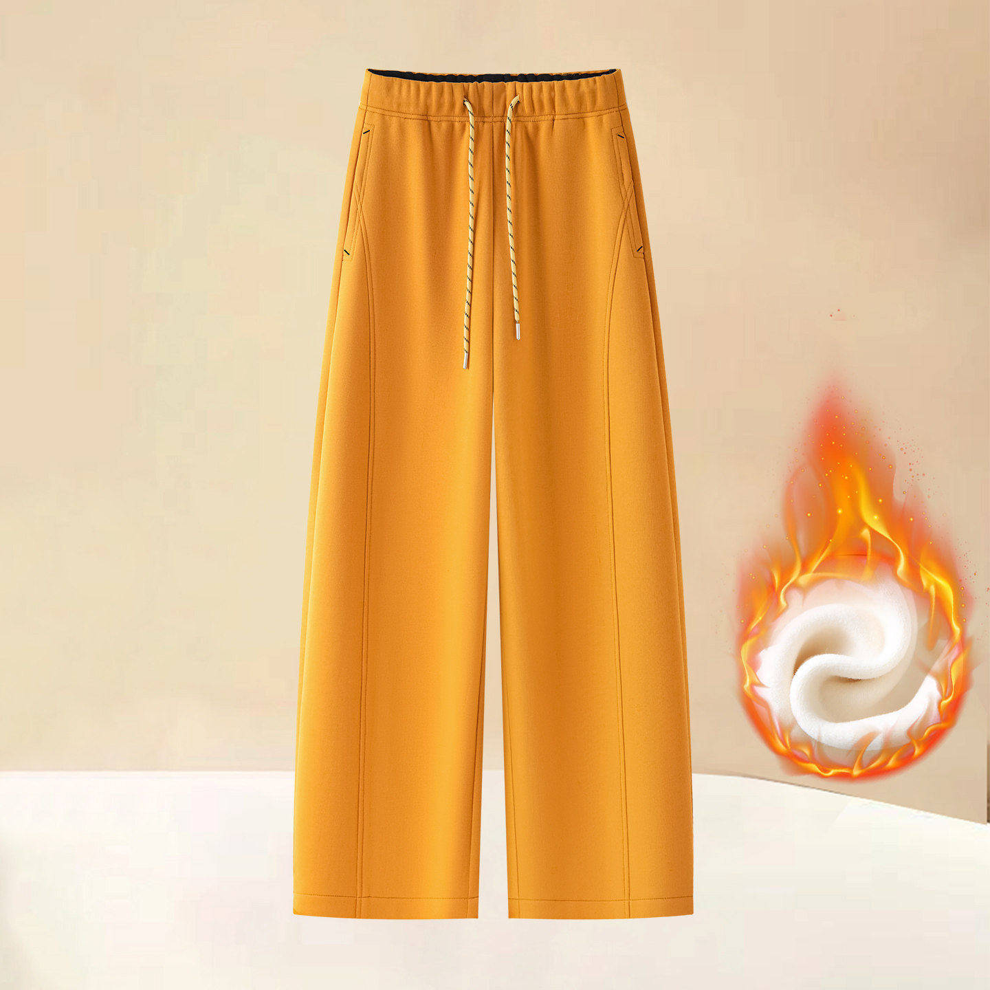 拉夏贝尔超好看阔腿弯刀裤女2026春季新款垂感高腰显瘦休闲香蕉裤,女装/女士精品,大码裤装,淘宝优惠券,粉丝福利购,淘宝优惠卷