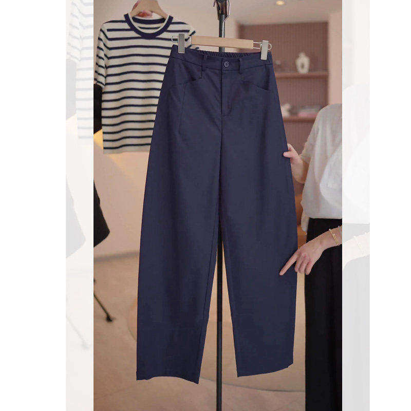 拉夏贝尔小个子西装弯刀裤女2026春新款大尺码香蕉裤九分休闲镰刀,女装/女士精品,大码裤装,淘宝优惠券,粉丝福利购,淘宝优惠卷