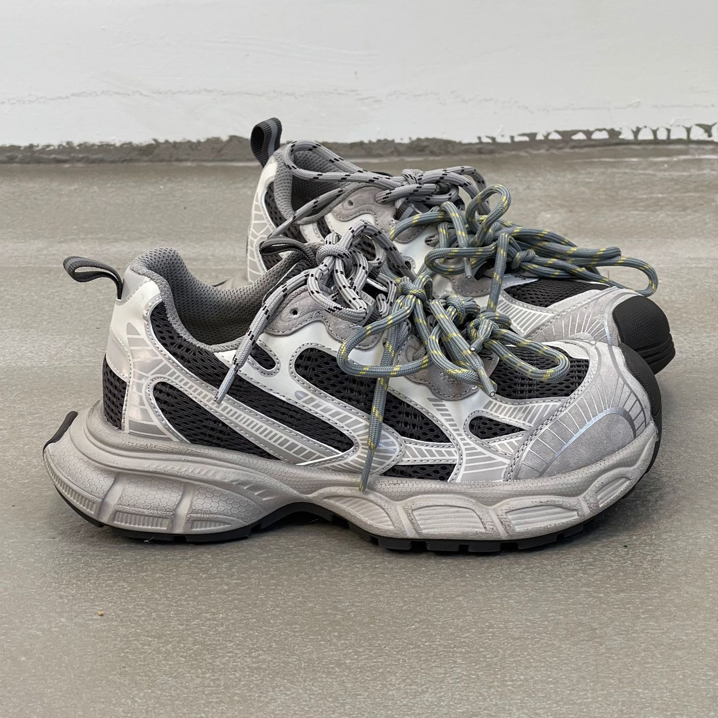 真皮厚底增高老爹鞋女2025秋季新款绑带设计透气百搭休闲运动鞋