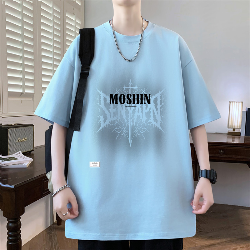 2026新款青少年短袖T恤男孩纯棉夏季大童初中高中学生半袖上衣服
