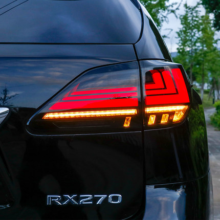 适用于09-15雷克萨斯RX270/330/350/450h尾灯总成LED流光尾灯改装