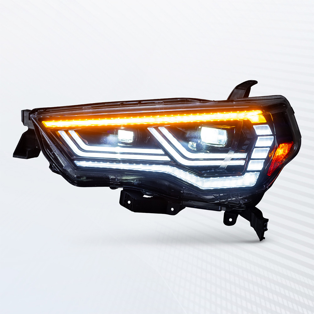适用14-22款超霸4runner大灯总成改装LED透镜远近光日行灯转向灯