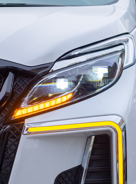 适用于17-18款别克GL8大灯总成改装新gl8es高配LED透镜大灯日行灯