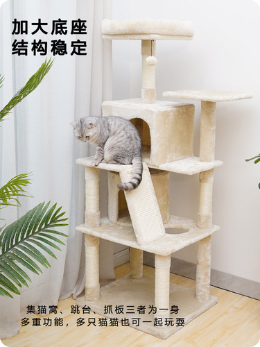 四季通用一体猫别墅猫窝catry