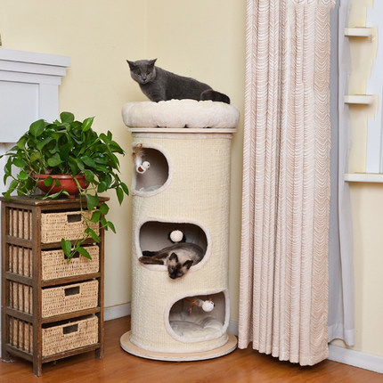 catry凯瑞猫爬架多猫家庭剑麻桶猫架凉子的猫窝猫树一体不占地