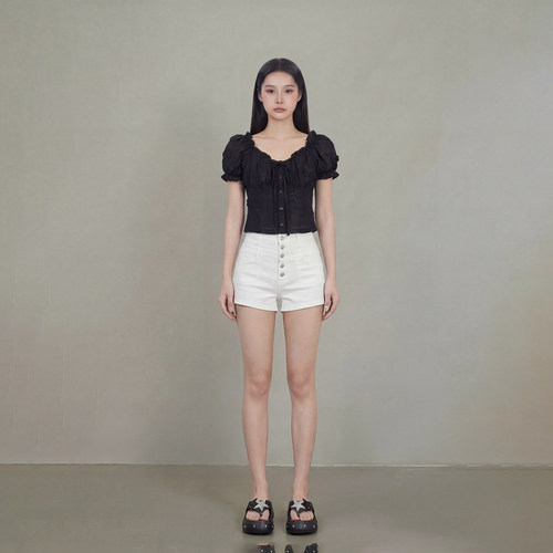 艾格夏季修身显瘦短袖T恤女