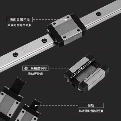 国产微型小直线导轨滑块线性mgn宽mgw7c9c12c15c长7h9h12h15h滑轨