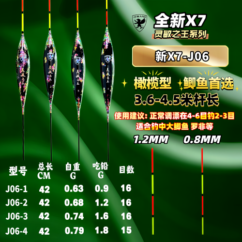 jzwang纳米中小扁鲫鱼漂