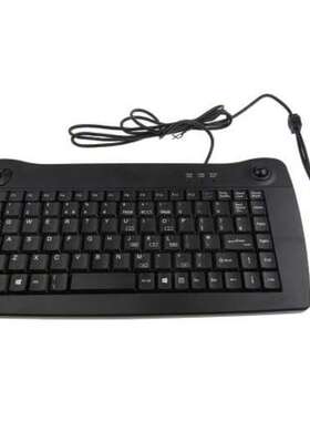 ACCURATUS KYBAC5010 5010PB PS2带轨迹球键盘工控机键盘ACK-5010