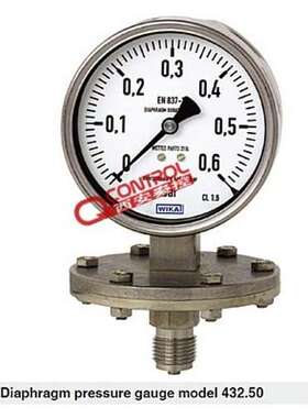 WIKA膜片压力表432.50.100/433.50.100   0-160mbar  1.6级