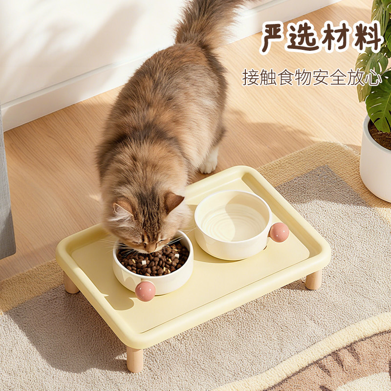 猫碗陶瓷狗盆宠物碗宠物餐桌增高架猫咪水碗粮碗双碗大口径护颈椎,宠物/宠物食品及用品,猫狗碗/慢食碗,淘宝优惠券,粉丝福利购,淘宝优惠卷