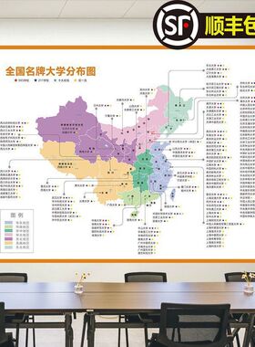 自粘海报全国重点高校分布图