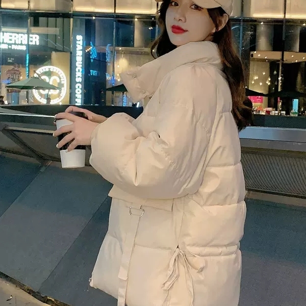 韩版短款面包服棉服女时尚宽松