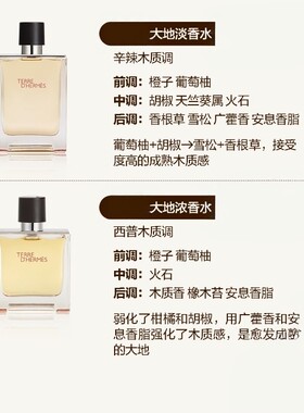 大地男士系列中性香水100ml简装