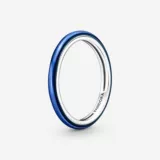 Pandora, синее простое кольцо, серебро 925 пробы