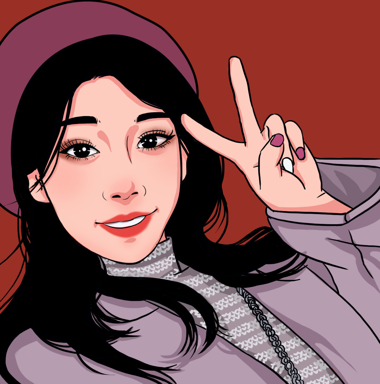 焦糖风 定制写实真人照片转手绘漫画卡通街酷手绘头像