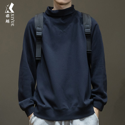 加绒加厚潮牌宽松套头胖子卫衣男
