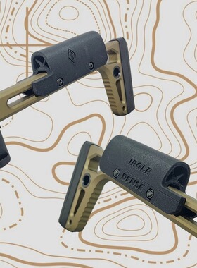IRREGULAR DEFENSE FEER MCX MF 后托增高托腮版炭纤维3D打印配件