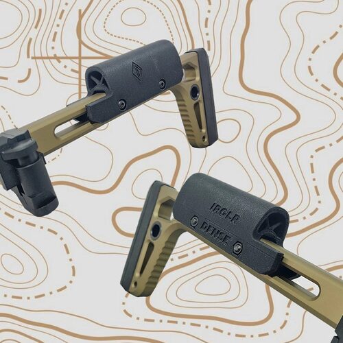 IRREGULAR DEFENSE FEER MCX MF 后托增高托腮版炭纤维3D打印配件