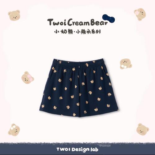 TWOI Design Lab小熊头夏季清凉版短裤ins潮