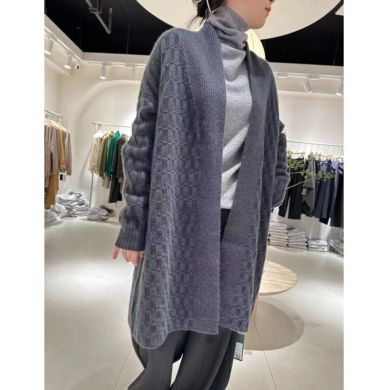 轻奢精品重磅加厚100纯山羊绒衫女宽松开衫外套,女装/女士精品,羊绒衫,淘宝优惠券,粉丝福利购,淘宝优惠卷