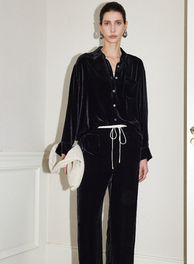 真丝丝绒长裤ML-S-042