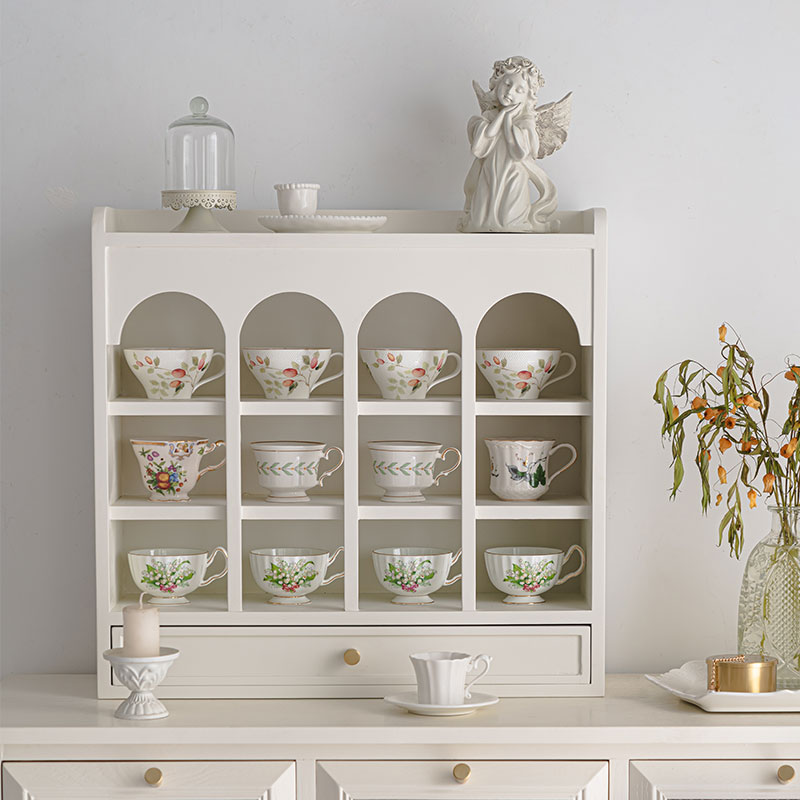 法式拱形桌面杯架多宝格置物架