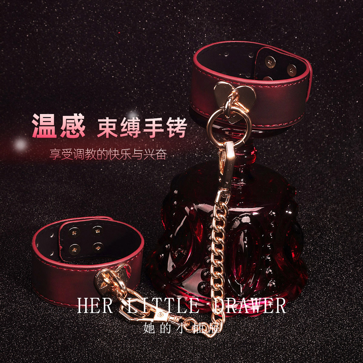 原创小众设计高级项圈女牵引绳颈