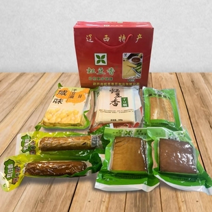 东北特产 干豆腐东北 锦州千张 薄豆皮 干豆腐虹螺岘 礼盒装 包邮