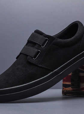 宝达男鞋2026新款帆布鞋子男士休闲板鞋透气运动一脚蹬懒人潮鞋男