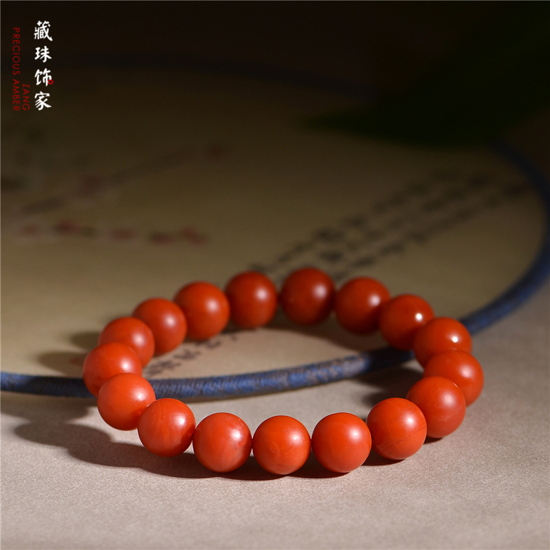 天然南红玛瑙宝山南红12mm圆手串
