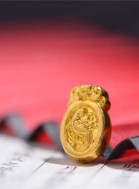 足金手工錾刻足金手工制作黄金