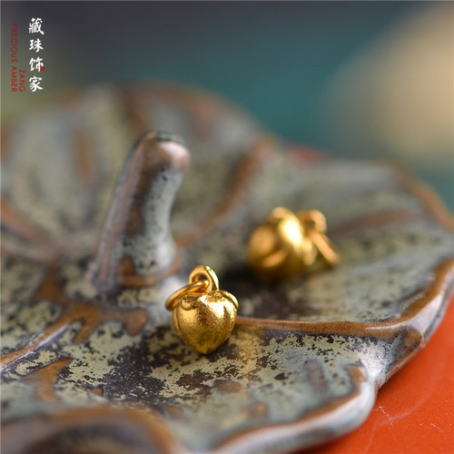 藏珠饰家手工錾刻24k制作999足金