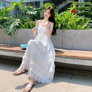 年韩版柔绝美吊带连衣裙温女款夏季新宽C506-518松显瘦气质休闲长