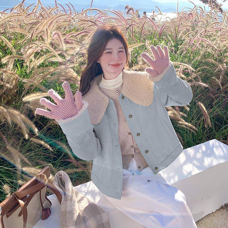 羽绒个服女短款冬季新款ZZHI4430小子高端时厚尚洋气翻白鸭绒领加