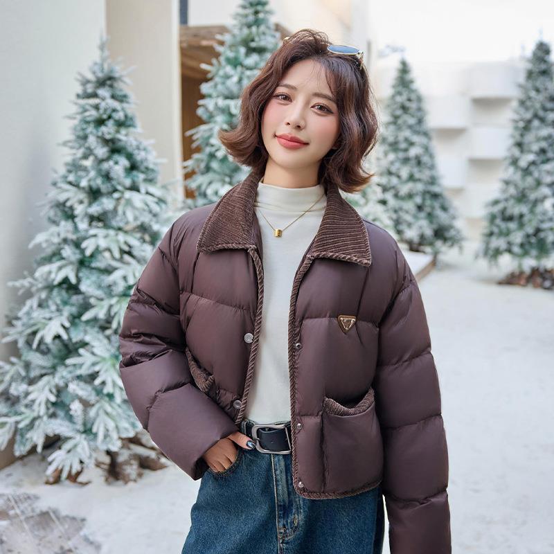 高感短款季面包羽绒服级ZYA6851J女冬新款高端洋气加厚保白暖鸭绒