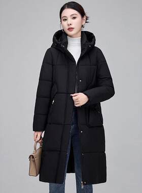 羽码绒极棉服女装新款妈妈连帽加厚寒款保冬暖大外805819套棉