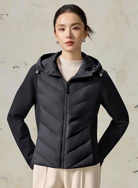 洋气短减龄轻薄羽绒服女腰小款个子收显ZDIE6877瘦妈妈装薄款外套