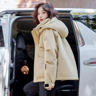 426套潮 派克衣外57 品撤柜羽绒服女短正款 户外冲锋国标白工鸭绒装