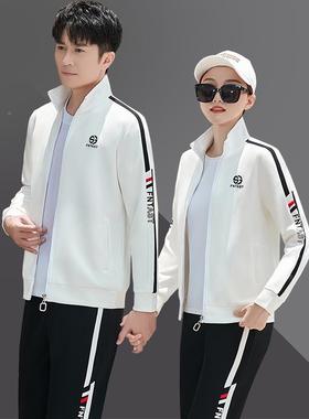 步秋季情侣运动套装士韩版男女潮流春秋闲TJQ跑服休女卫衣