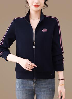 春秋款年女运动9687079休闲成装长袖领吸湿套速干健服身训练饰