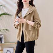 款 秋宽短松夹克 洋ZYI1910W气休闲百搭韩版 外套子女新款 春小个时尚