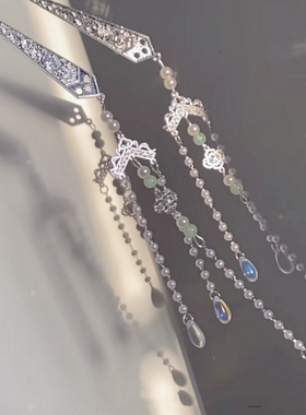 古风汉服头饰超仙步摇流苏发簪发钗唐风明制盘发簪子百搭发饰配饰