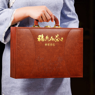 福鼎白茶 寿眉白茶 皮质礼盒装手提款式 过年过节送礼