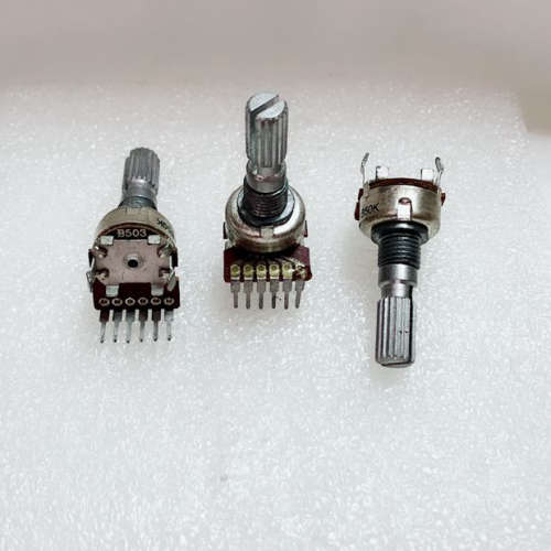 麦博FC280 RK1212G 双联立式电位器B503 B50K 柄长20MM花