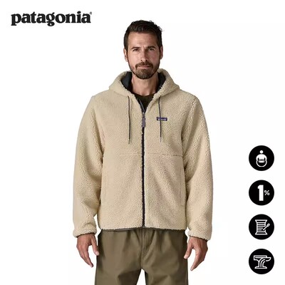 patagonia男士抓绒连帽夹克
