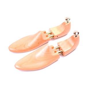 芮沐高端男士实木鞋楦进口实心榉木吸潮吸汗可伸缩定型除皱木鞋撑