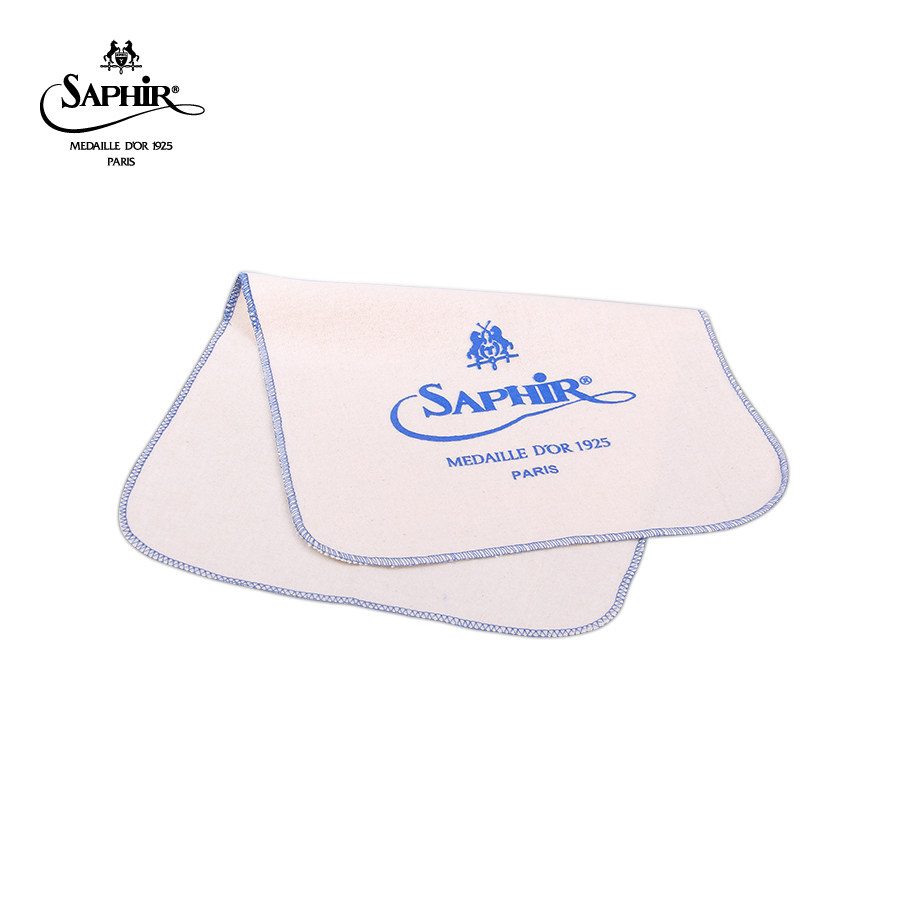 法国进口SAPHIR莎菲雅黑金全棉布 清洁护理鞋油鞋蜡上光抛光布 - 实物图