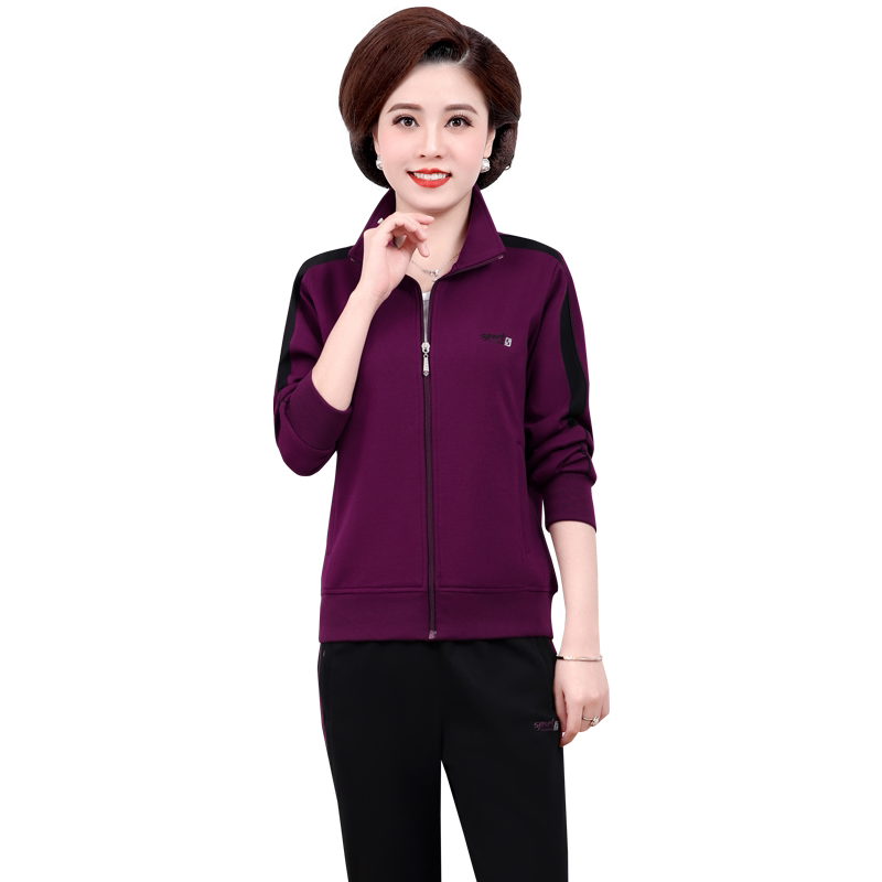 新款休闲运动服套装女春秋三件套
