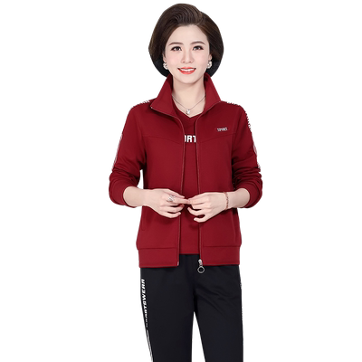 40-50-60衣服三件套中老年女装
